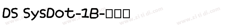 DS SysDot-1B字体转换